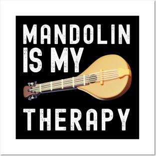 Mandolin Is My Therapy Musician Posters and Art